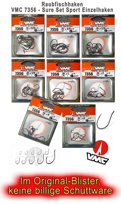 VMC 7356BN  No.1  Raubfisch - Haken  Black Nickel Haken Angelhaken 10 Stk.