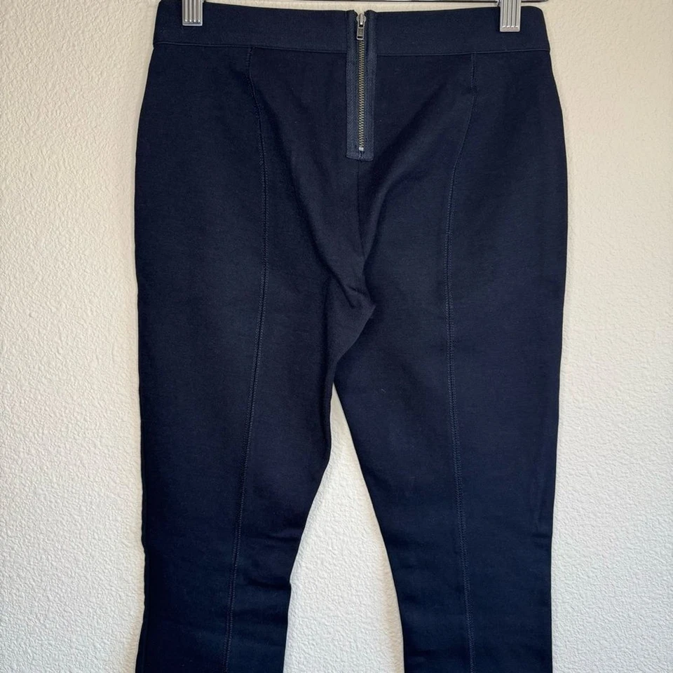 J. Crew Leggings Mujer 0R Cremallera Abajo Elástico Negro Foto 3 de 4