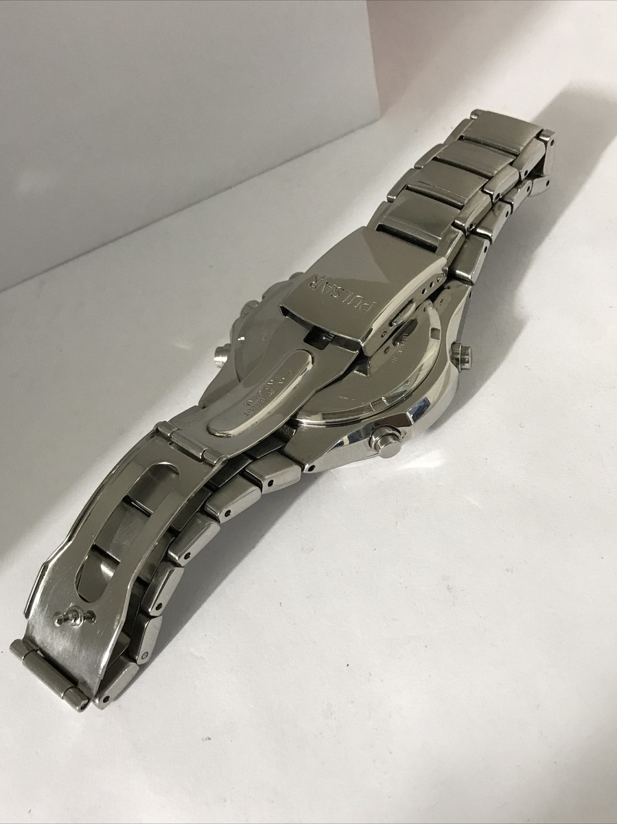 Pulsar Men's Dual Time Digital Analogue Stainless Steel Bracelet
