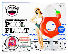 Large Inflatable Pool Float Red White 72 x 34 x 20 Daiquiri Cocktail