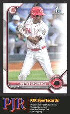 2022 Bowman #BP-59 Justice Thompson  Prospects Cincinnati Reds