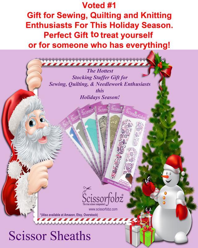 SCISSORFOBZ Designer Scissors Sheath Cover Single Small White Multicolor Floral