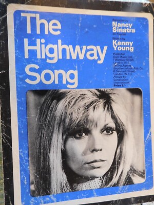 VINTAGE ORIGINAL NOTEN 1969 THE HIGHWAY SONG NANCY SINATRA