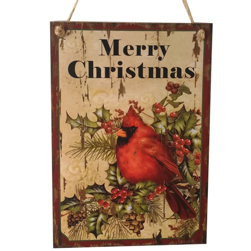 Front Door Store Sign Merry Christmas Decorations Porch Xmas Plaque