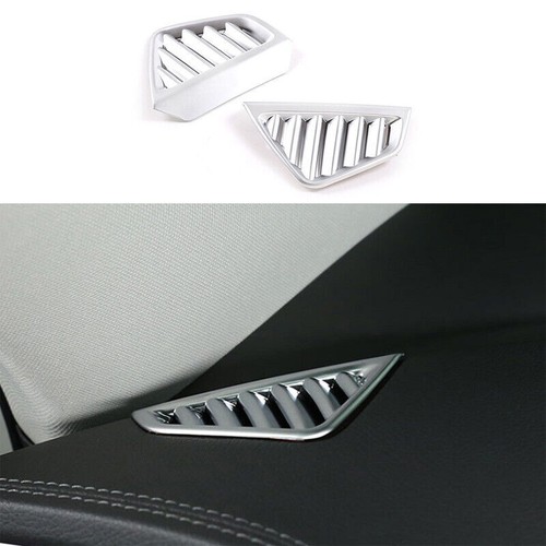 Fit For Benz GLE GLS 2020-2022 Matte Silver Instrument L&R Air Outlet Vent Trim