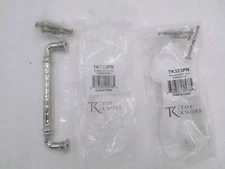 2 Pack Top Knobs TK323PN Reeded Pull 5" Polished Nickel