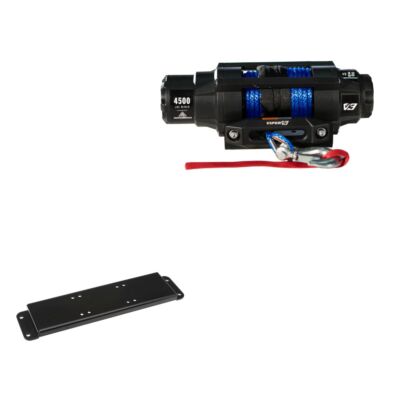 4500lbs V3 Winch With Mount For Polaris Ranger 400 With Extreme Bumper 2010-2014