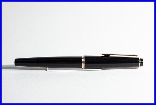 1960s MONTBLANC N°31 black & gold Piston Filler #22 Oblique MEDIUM OM 585 nib - 第 2/7 張圖片
