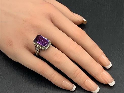 Alexandrit Ring 925er Silber Gr. 52 - Bild 6 von 13