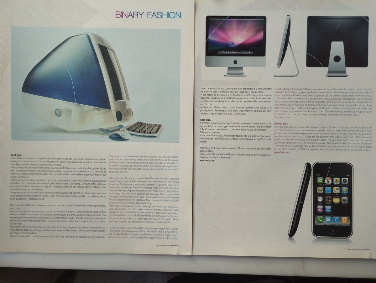 APPLE vintage Ordinateur Print Ad!
