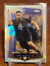 2014 TOPPS CHROME REFRACTOR RC SCOTT CRICHTON #176 VIKINGS OREGON STATE BEAVERS