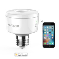 Koogeek Wi-fi Smart Socket E27 Light Bulb Adapter Works With Apple Homekit ( ... Koogeek Wi-fi Smart Socket E27 Light Bulb Adapter Works With Apple Homekit ( ...