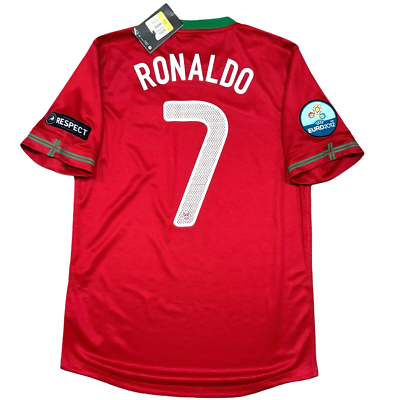 ポルトガル代表シャツ EURO 2012 Ronaldo 7 2012/13 Portugal Home Jersey #7 Ronaldo Small Nike Soccer Euro CR7