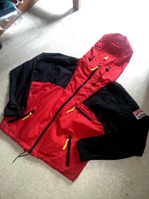 Vtg Marlboro Rain Suit Jacket Hoodie Windbreaker Large Adventure Team