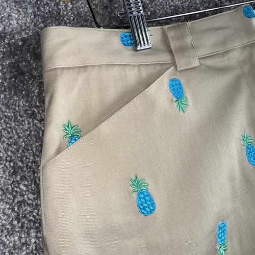 Lilly Pulitzer Laura Skirt Pineapple Kiss Khaki Women's Waist Size 6 Length 19" - Picture 2 of 13