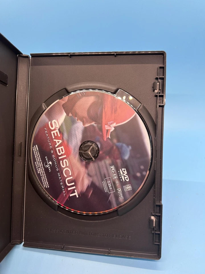 Seabiscuit DVD 2003 Movie Tobey Maguire Jeff Bridges Chris Cooper Region 1 Drama - Image 2 of 3