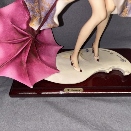 1989 Giuseppe Armani Figurine Four Seasons Collection Autumn The Umbrella - Picture 2 of 10