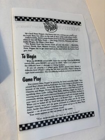 BURGERTIME & DINER Game Cartridges Intellivision Tested w/ One Original Manual