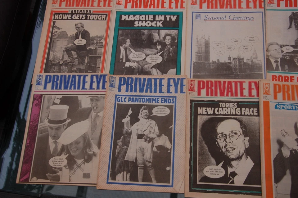 10x 1983-87 Private Eye Magazines Political Satire Thatcher Ex-Prince Andrew etc - Image 2 of 3