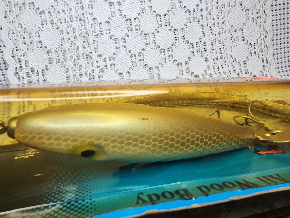 Señuelo de pesca Luhr Jensen Peacock Bass Ozark Mountain 3/4 OZ Muskie Musky Nuevo en paquete Foto 4 de 4