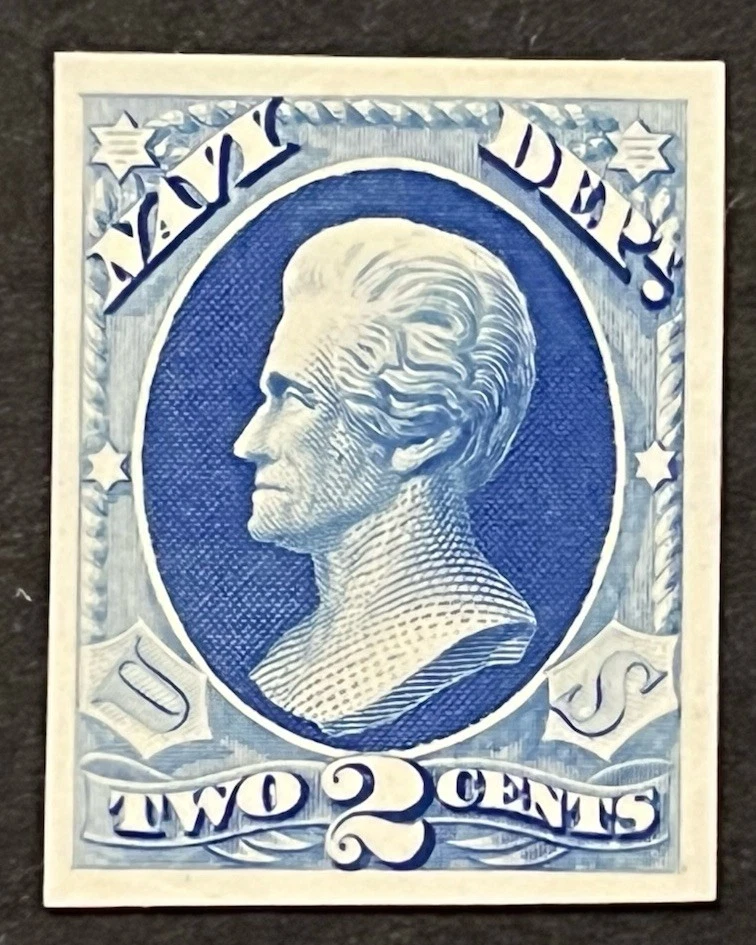 Travelstamps: US Stamps Scott #O36p4 - 2 Cent Navy Dept Proof on Card NGAI H - Image 2 of 4
