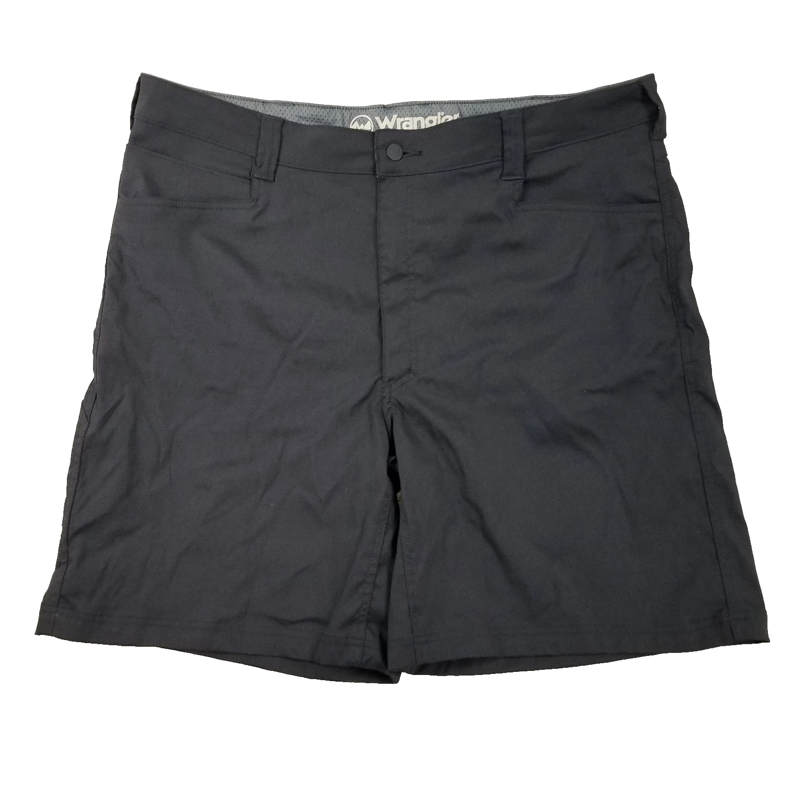 Wrangler Outdoor Series Shorts Mens 40 Black Nylon Spandex Lightweight Hiking