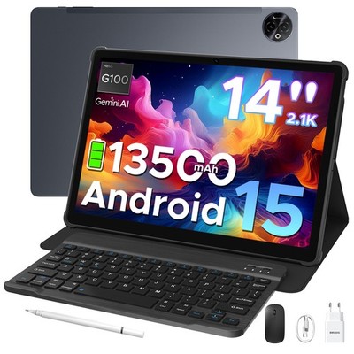 2025 DOOGEE TabE3Max 14 Zoll Tablet 32GB+256GB 13500mAh Tablet Android 15 Neu DE