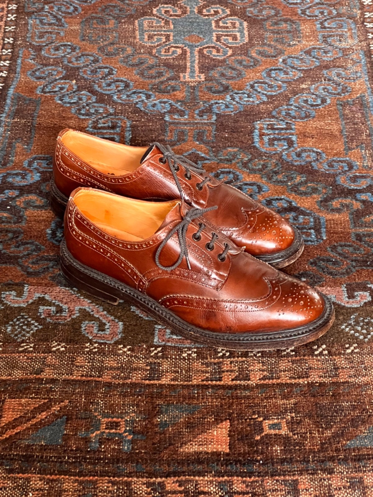 Benchmade TRICKERS Wingtip BOURBON Brogues Sz10.5… - image 9
