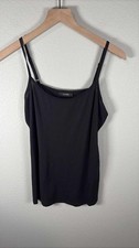ALFANI Women's Black Spaghetti Strap Tank Top Cami Size S Stretch