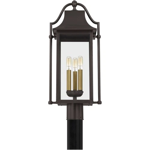 Manning - 3 Light Large Outdoor Post Lantern in Transitional style - 10.5 Inches - Picture 5 of 6