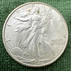 1942-D Walking Liberty Half Dollar Almost Uncirculated Plus Luster Free Shipping