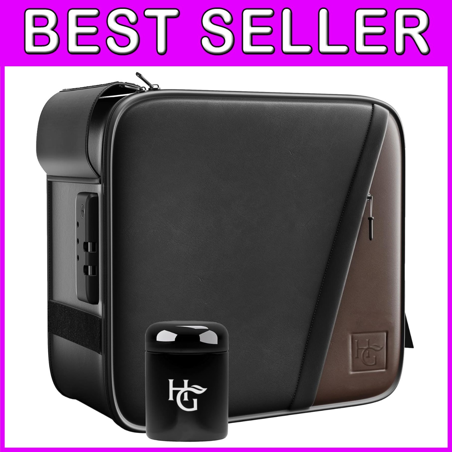 Leather Case Kit - XXL Size, Built-in Tray, UV Jar