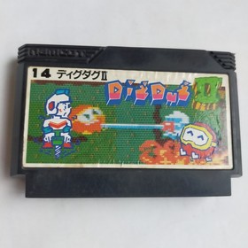 Dig Dug II Namco pre-owned Nintendo Famicom NES Tested
