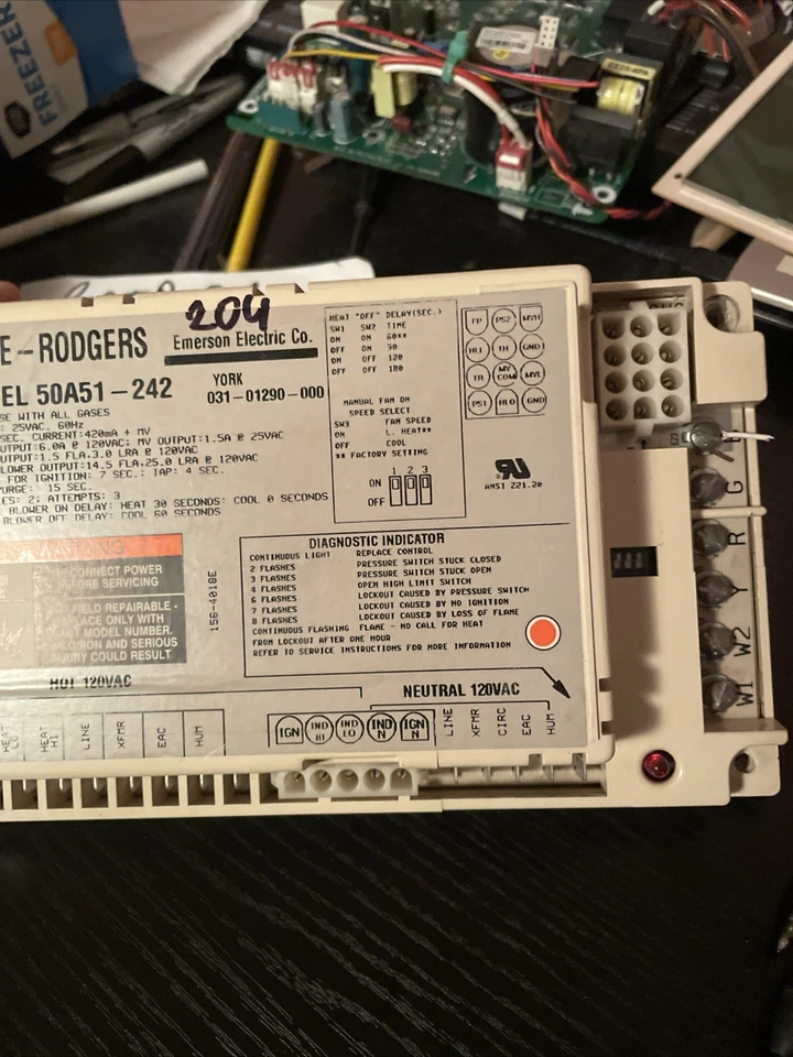 Furnace Control Board White Rodgers 50A51-242 - Image 3 of 4