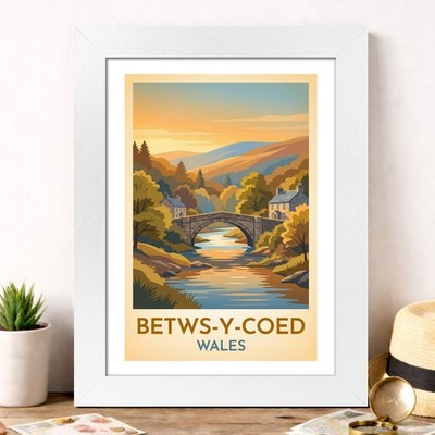 Betws-y-Coed, Wales Reise Poster Giclée Kunstdruck 427-2