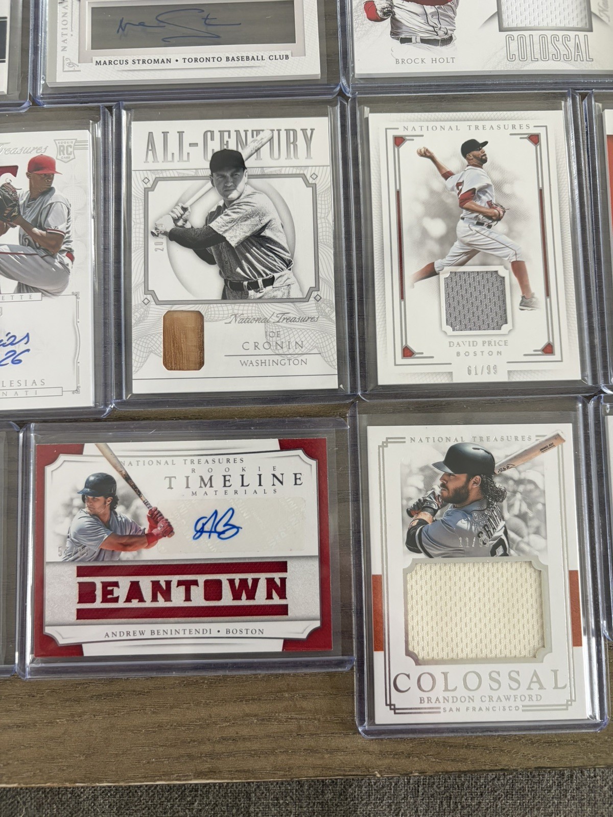 National Treasures Baseball Lot (18) 2014-2018 #/99 /49 GU Auto Relic RCs READ view 7