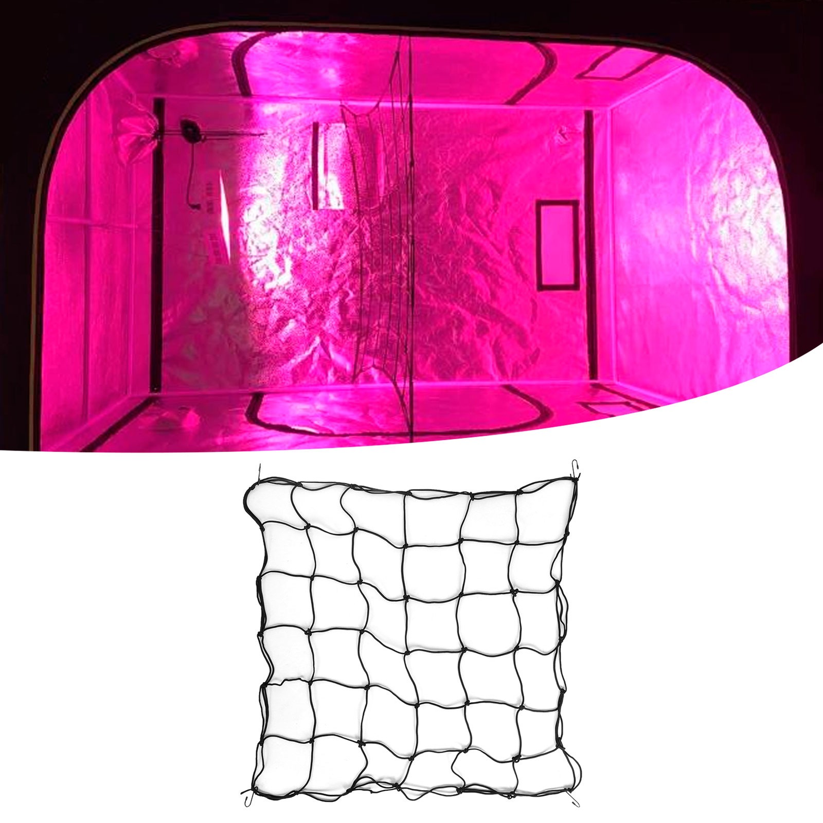 120x120CM Grow Tents Net Trellis Plant Support Climbing Net Greenhouse Indoor