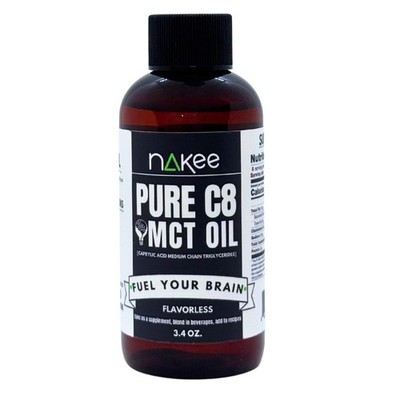 C8 MCT Oil, Energy Supplement, 4x Ketone Power, Brain Fuel for Cognitive Boost, 