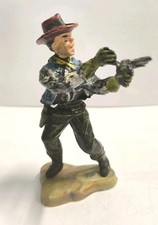 Soldatino in Gomma ISAS - Cowboy con Pistola - Basetta Originale