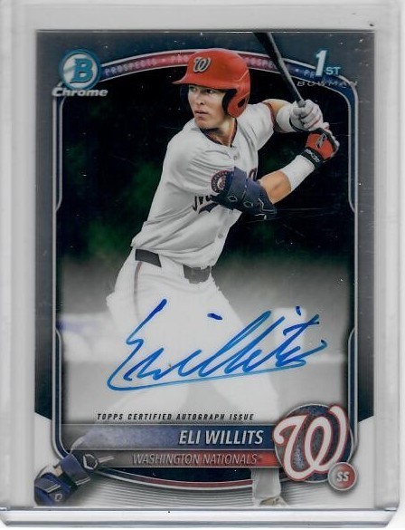 Eli Willits 2025 Bowman Draft - Chrome Prospect Autographs #CPA-EW (AU, RC)