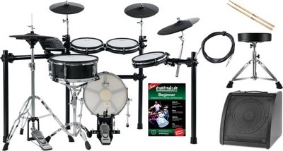 Elektronisches XDrum DD-650 Schlagzeug E-Drum Set Mesh Holzkessel Hocker Monitor