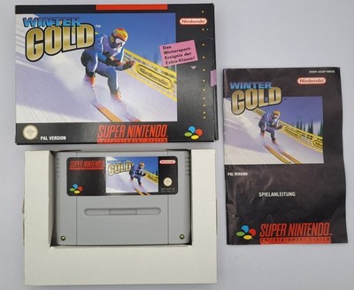 Winter Gold SNES Super Nintendo CIB PAL OVP Modul Anleitung