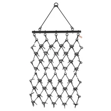 Drag Harrow, 4 x 4 ft Durable Chain Harrow with 69 Sharp Teeth, Suitable for ATV