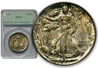 1947 50C Walking Liberty Half Dollar - PCGS MS63 OGH RATTLER  C1039