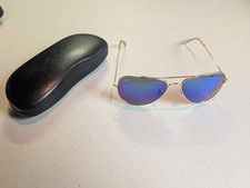 RAY-BAN RB3026, aviator sunglasses , Gold Frame/Large 62mm Purple Lens