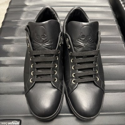 Lo-Top phillip plein sneakers, black, size 11 / 44 - Men AUTHENTIC
