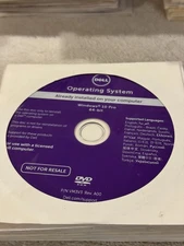 Dell Operating System Win 10 Pro 64bit - NO PRODUCT KEY!! CD ONLY NEW/SEALED!!!