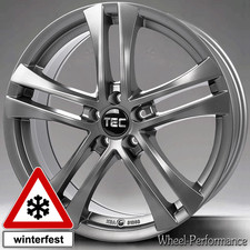18 Zoll T6 Ganzjahres Alufelgen 8x18 5x114,3 ET38 in grau für Honda Land Rover