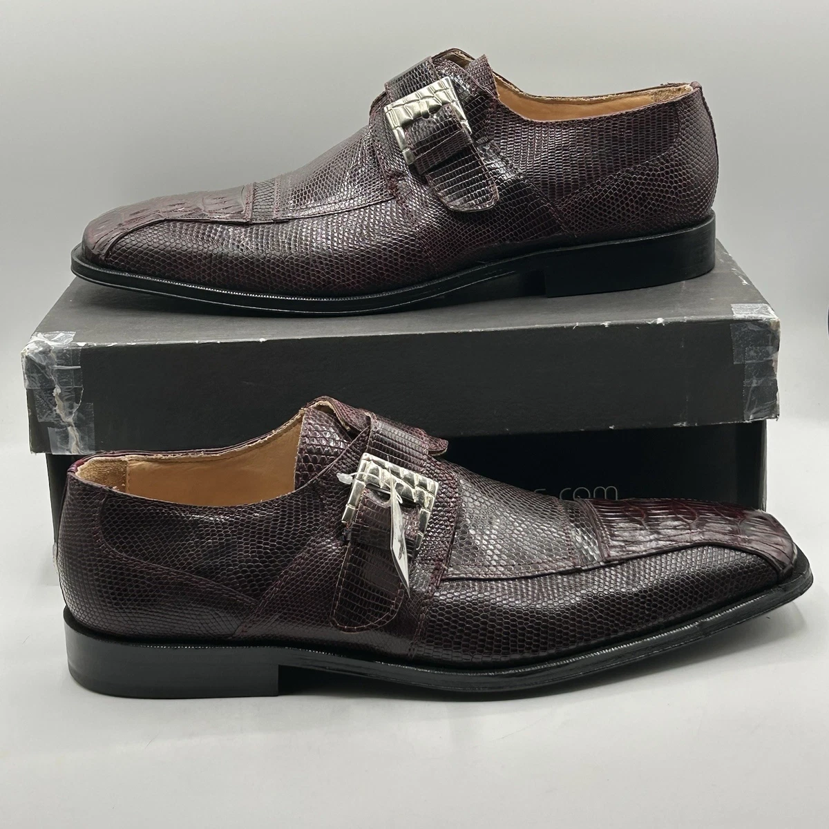 David Eden Exotic Ostrich Croc Gator‎ Leather Monk Strap Oxford Dress Shoes Sz 9 David Eden Genuine Crocodile And Ostrich | Mercari main image 4