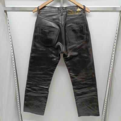 パンツ AERO LEATHER / front quarter horsehide Aero Leather Black 28